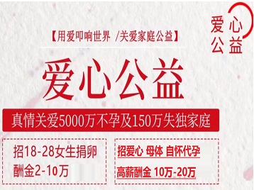 镜湖捐卵助孕生子 爱心志愿者招募